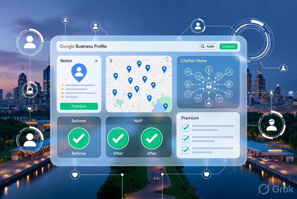 Local citations NAP consistency Melbourne Grownomics local SEO audit fixing business listing accuracy 